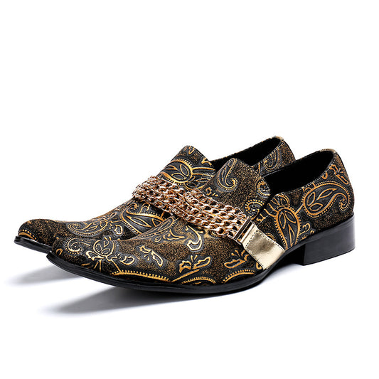 AOMISHOES™ Oro Paisley Dress Shoes 9184