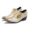 AOMISHOES™ Leche Dorada Metal Tip Shoes 9117