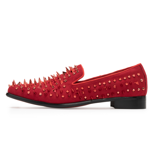 AOMISHOES™ Red Rivet Dress Shoes 9178