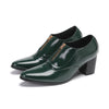 AOMISHOES™ Verde Scuro Dress Shoes 9114