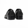 AOMISHOES™ Black Pattern Metal Tip Shoes #4074