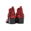 AOMISHOES™ Red Snake Rivet Metal Tip Shoes #4081