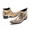 AOMISHOES™ Gold Rivet Party high-heeled boots #4083