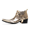 AOMISHOES™ Gold Rivet Party high-heeled boots #4083