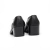 AOMISHOES™ Black Pattern Metal Tip Shoes #4086