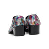AOMISHOES™ Colorful Snake Pattern Metal Tip Shoes #4087