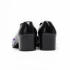 AOMISHOES™ Black Rivet Flower Metal Tip Shoes #4075