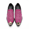 AOMISHOES™ Pink Diamond Metal Tip Shoes #4080