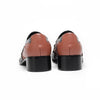 AOMISHOES™ Brown-Black Gem-Embedded Metal Tip Shoes #4070