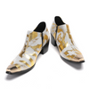 AOMISHOES™ Leche Dorada Metal Tip Shoes 9117