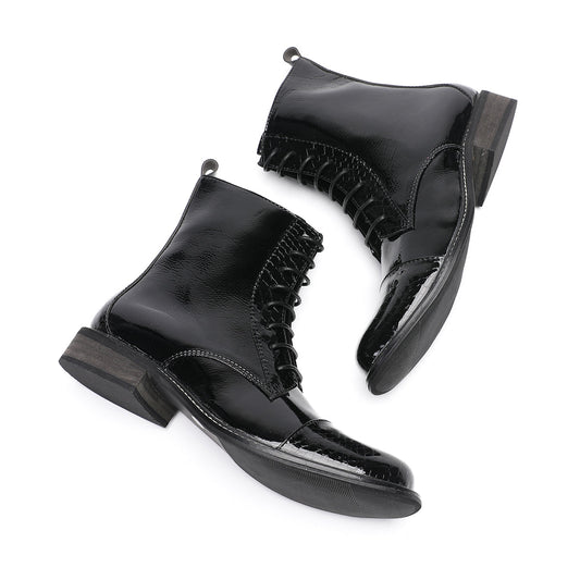 AOMISHOES™_Classic_Crocodile_High_Boots_#4042_Pointy_Toed_Party_Shoes_AOMISHOES™