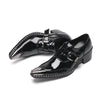 AOMISHOES™_Classic_Black_Metal_Tip_Shoes_#4044_Party_Wear_AOMISHOES™