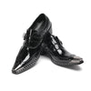AOMISHOES™_Classic_Black_Metal_Tip_Shoes_#4044_Party_Wear_AOMISHOES™