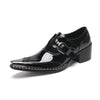 AOMISHOES™_Classic_Black_Metal_Tip_Shoes_#4044_Party_Wear_AOMISHOES™