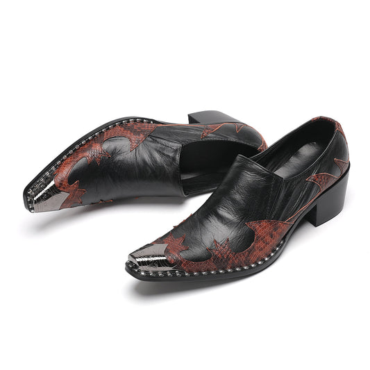 AOMISHOES™_Classic_Luxury_Metal_Tip_Shoes_#4045_Party_Wearing