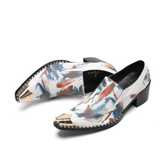 AOMISHOES™_Abstract_Elegant_Metal_Tip_Shoes_#4047_Party_Wear