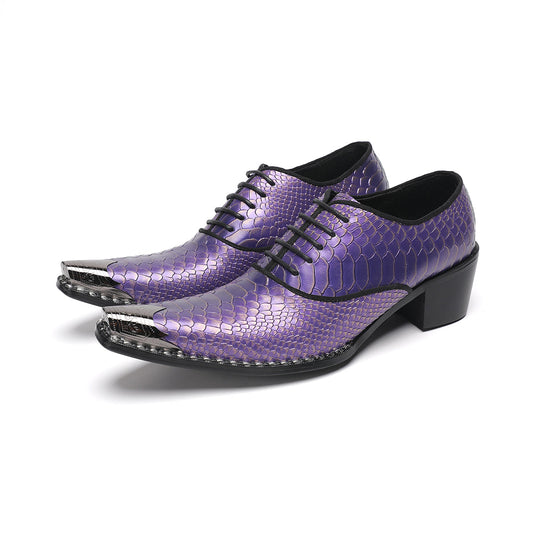 AOMISHOES™_Purple_Snake_Dress_Shoes_4050_Party_Wear_AOMISHOES™