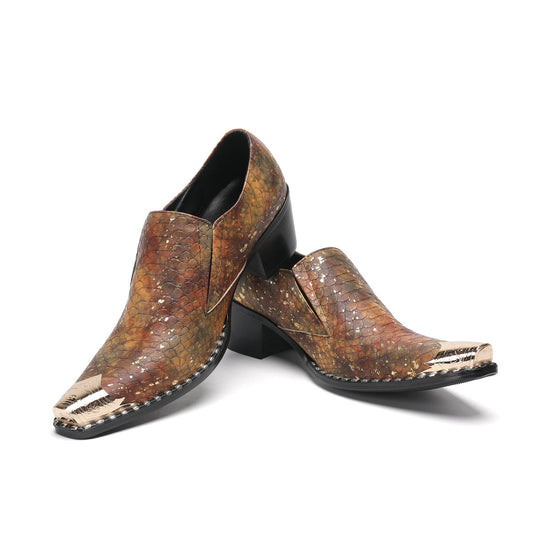 AOMISHOES™_Metal_Fashion_Metal_Tip_Shoes_#4053_Party_Wear_Shoes_AOMISHOES™