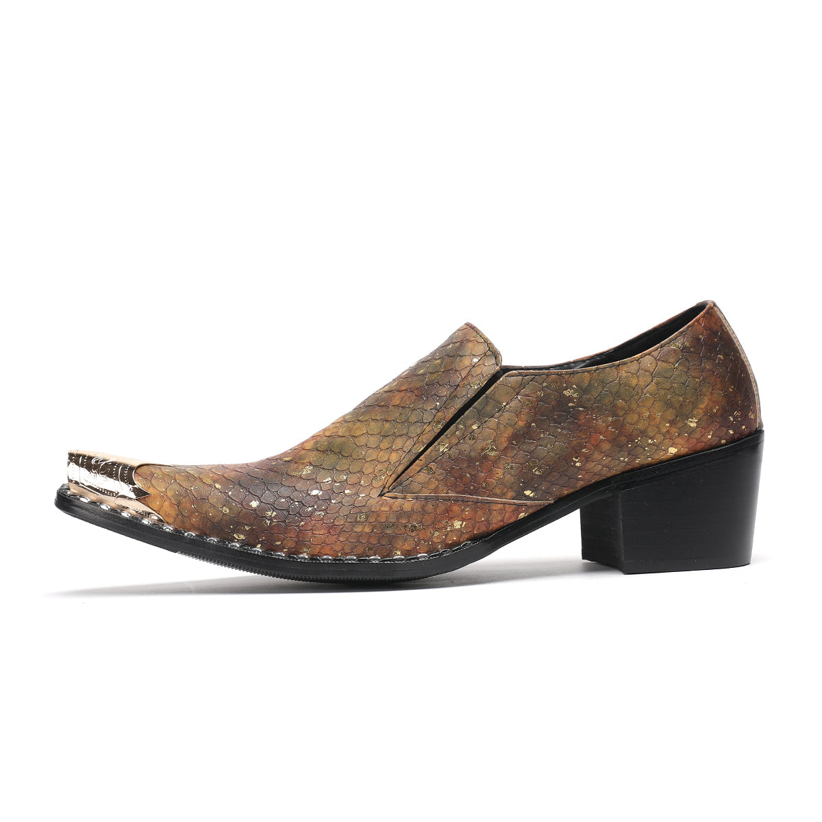 AOMISHOES™_Metal_Fashion_Metal_Tip_Shoes_#4053_Party_Wear_Shoes_AOMISHOES™