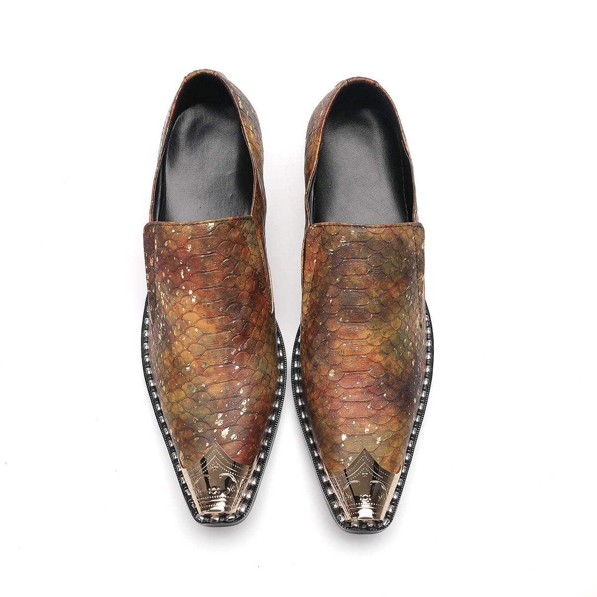 AOMISHOES™_Metal_Fashion_Metal_Tip_Shoes_#4053_Party_Wear_Shoes_AOMISHOES™