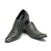 AOMISHOES™_Green_Luxury_Metal_Tip_Shoes_#4054_Party_Wear_AOMISHOES™