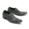 AOMISHOES™_Green_Luxury_Metal_Tip_Shoes_#4054_Party_Wear_AOMISHOES™