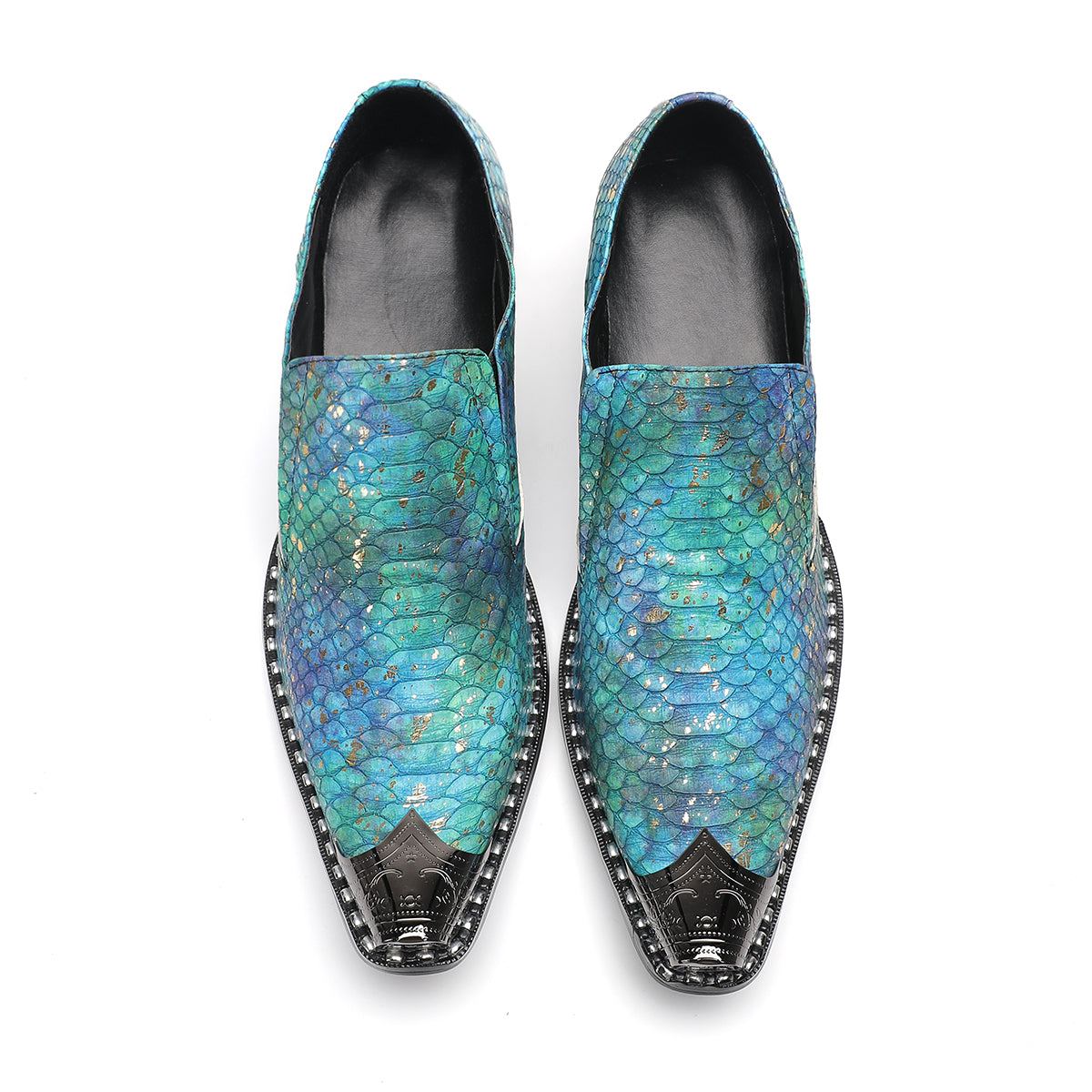 AOMISHOES™_Glitzy_Fashionable_Metal_Tip_Shoes_#4055_Party_Wear_AOMISHOES™