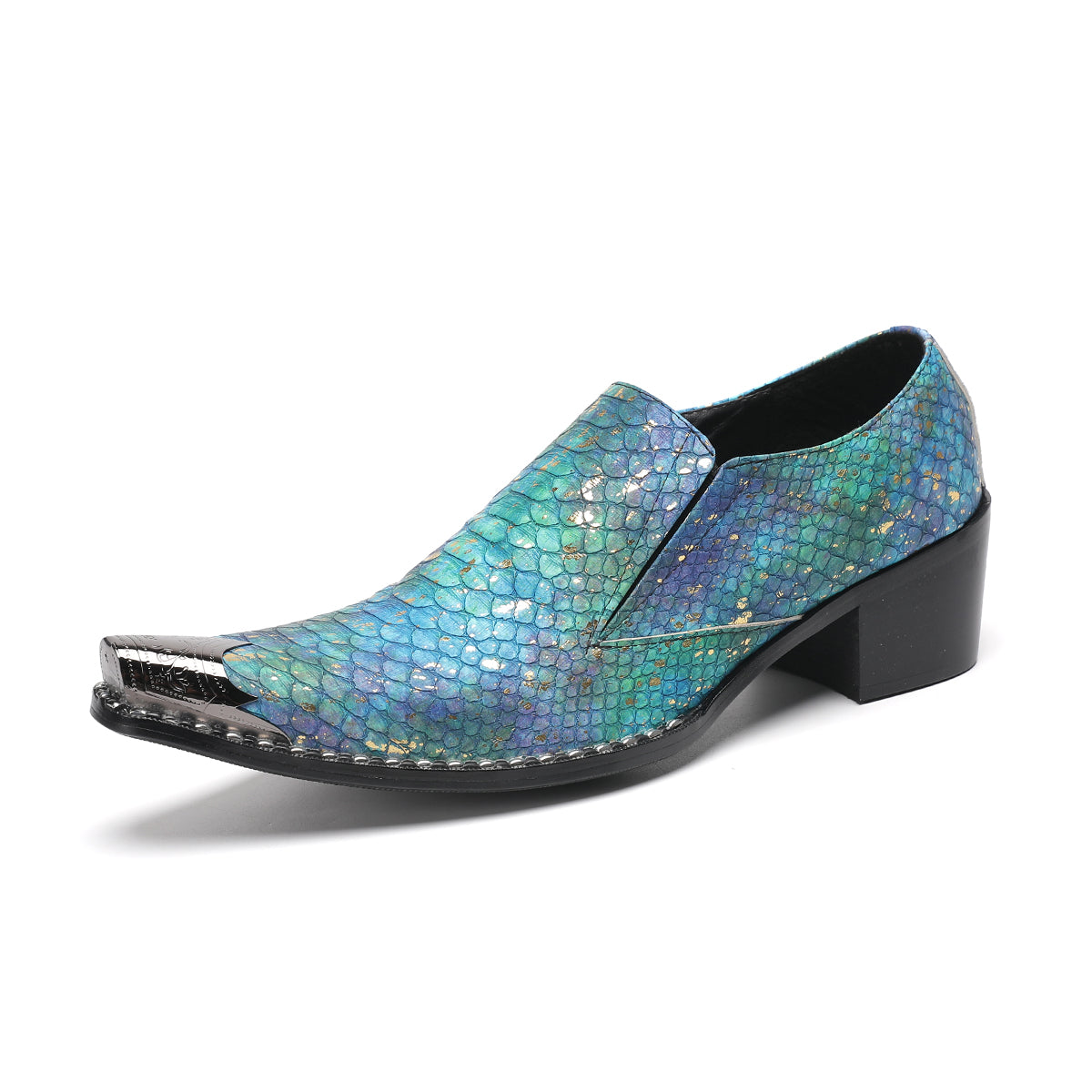 AOMISHOES™_Glitzy_Fashionable_Metal_Tip_Shoes_#4055_Party_Wear_AOMISHOES™
