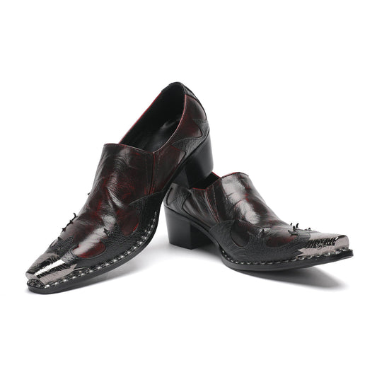 AOMISHOES_Crimson_Luxury_Metal_Tip_Shoes_4057_Party_Wear
