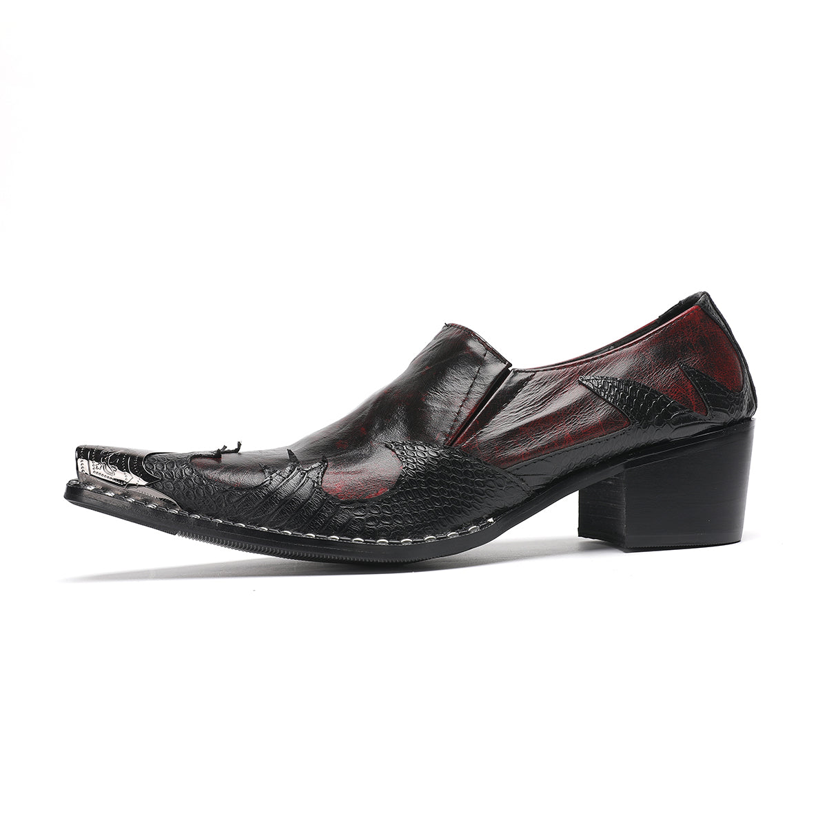 AOMISHOES_Crimson_Luxury_Metal_Tip_Shoes_4057_Party_Wear