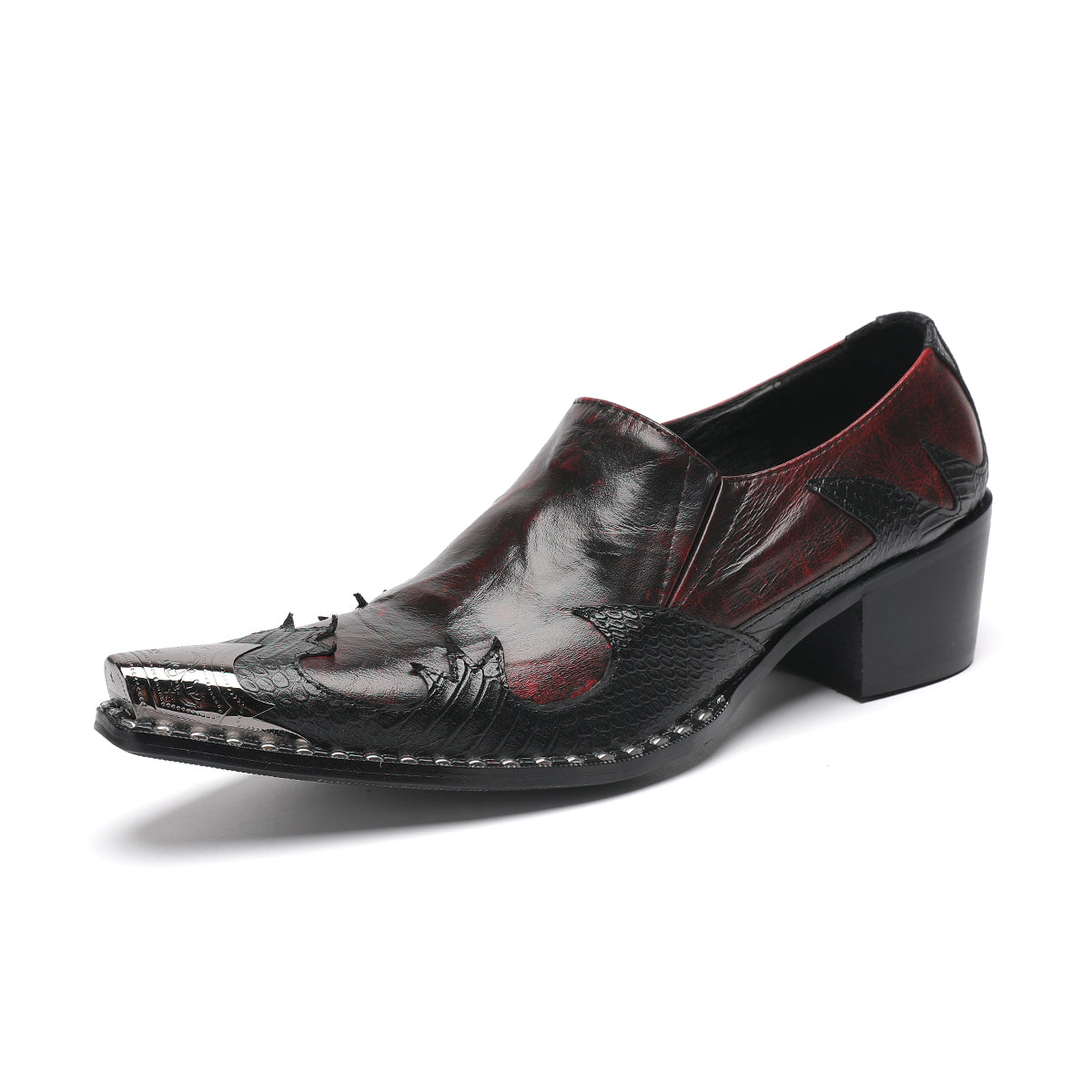AOMISHOES_Crimson_Luxury_Metal_Tip_Shoes_4057_Party_Wear
