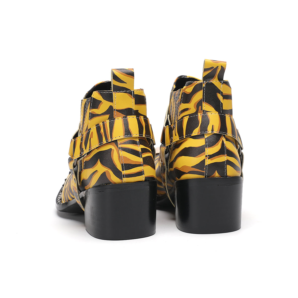 AOMISHOES_Zebra_Fashion_Metal_Tip_Boots_4062_Party_Wear_AOMISHOES