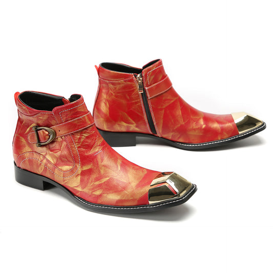 AOMISHOES™ Mare Arancione Ankle Boots 9124