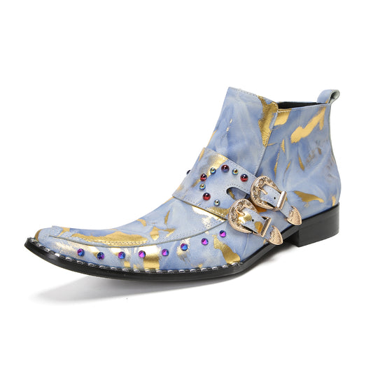 AOMISHOES™ Lago Dorato Ankle Boots 9140