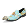 AOMISHOES™ Cielo Blu Metal Tip Shoes 9143