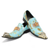 AOMISHOES™ Cielo Blu Metal Tip Shoes 9143