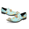 AOMISHOES™ Cielo Blu Metal Tip Shoes 9143