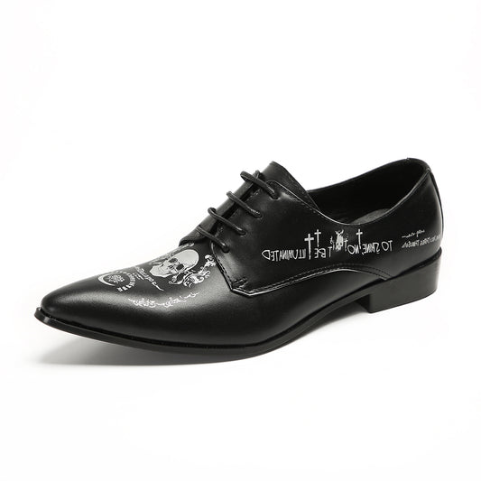 AOMISHOES™ Pittura Punk Metal Tip Shoes 9160