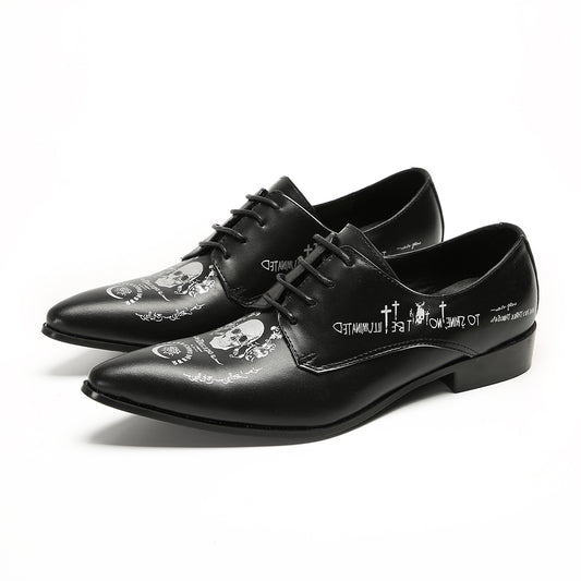 AOMISHOES™ Pittura Punk Metal Tip Shoes 9160
