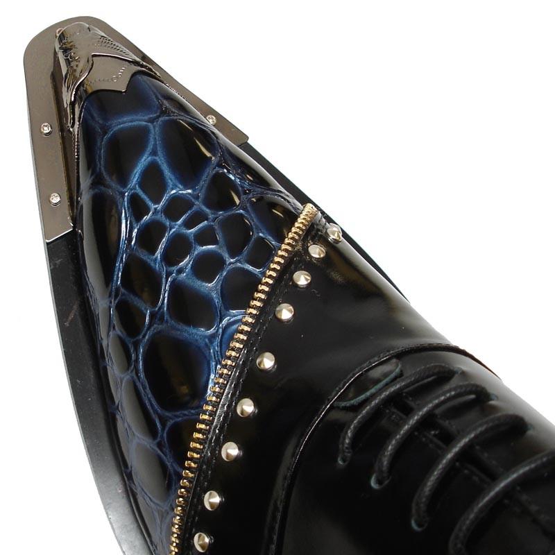 AOMISHOES™ Black Crocodile Dress Shoes #8052
