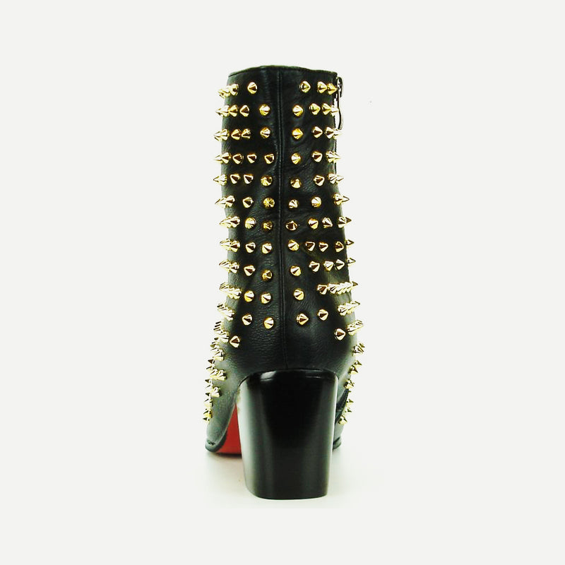 AOMISHOES™ Black-Gold Party Boot #7030
