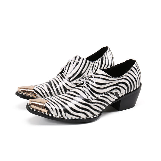AOMISHOES™ Italian Zebra High Heel Shoes #8119