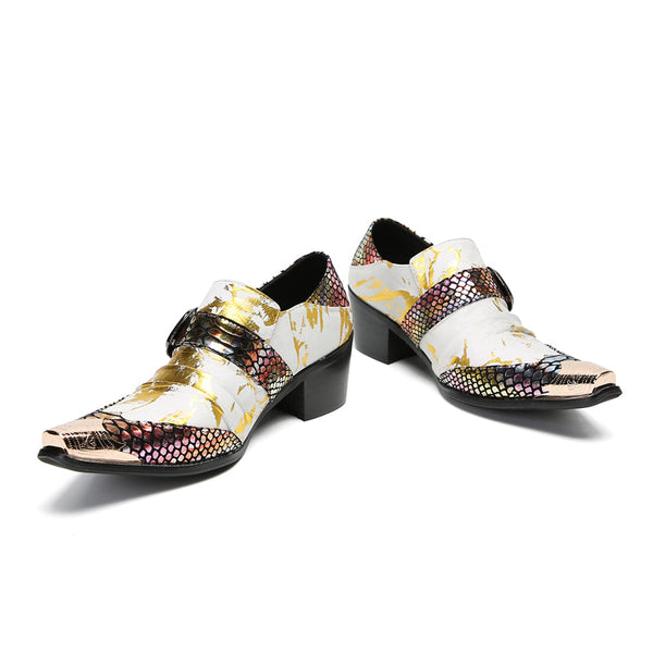AOMISHOES™ Classic Black Metal Tip Shoes #4044 main image 0