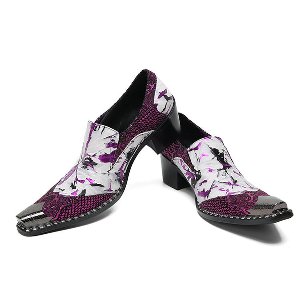 AOMISHOES™ Classic Black Metal Tip Shoes #4044 main image 1