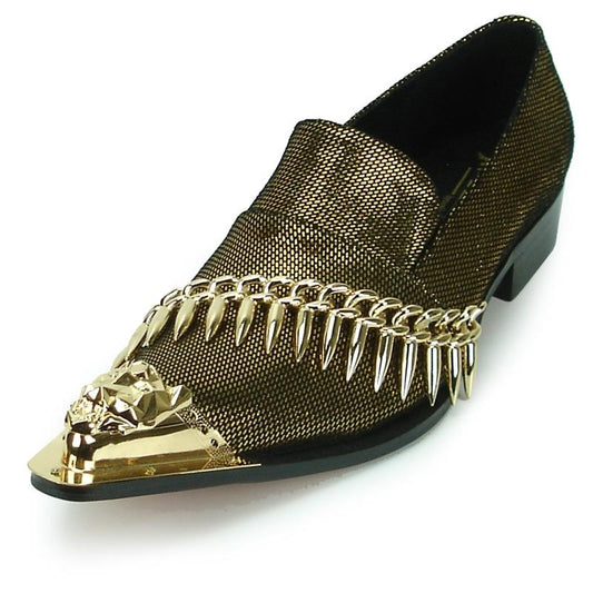 AOMISHOES™ Italian Golden Party Shoes #7008