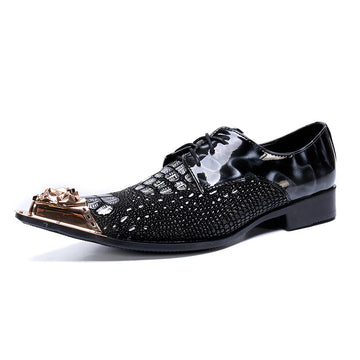 AOMISHOES™  Principe Metal Tip Shoes 9135