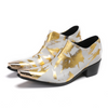 AOMISHOES™  Leche Dorada Metal Tip Shoes 9117