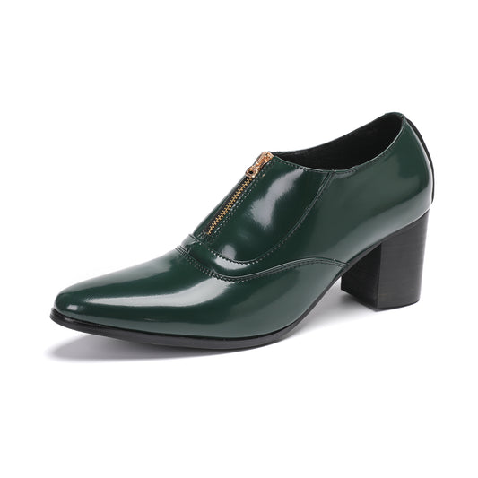 AOMISHOES™  Verde Scuro Dress Shoes 9114