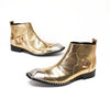 AOMISHOES™  Serpente D'oro Ankle Boots 9202