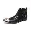 AOMISHOES™  Serpente Nero Ankle Boots 9204